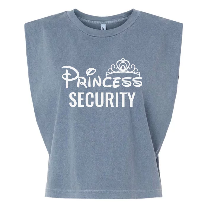 Halloween Dad Mom Daughter Costume Princess Security Garment-Dyed Women's Muscle Tee