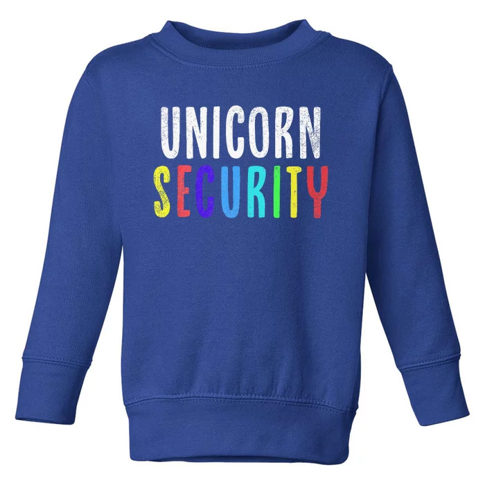 Halloween Dad Mom Daughter Costume Unicorn Security Gift Toddler Sweatshirt