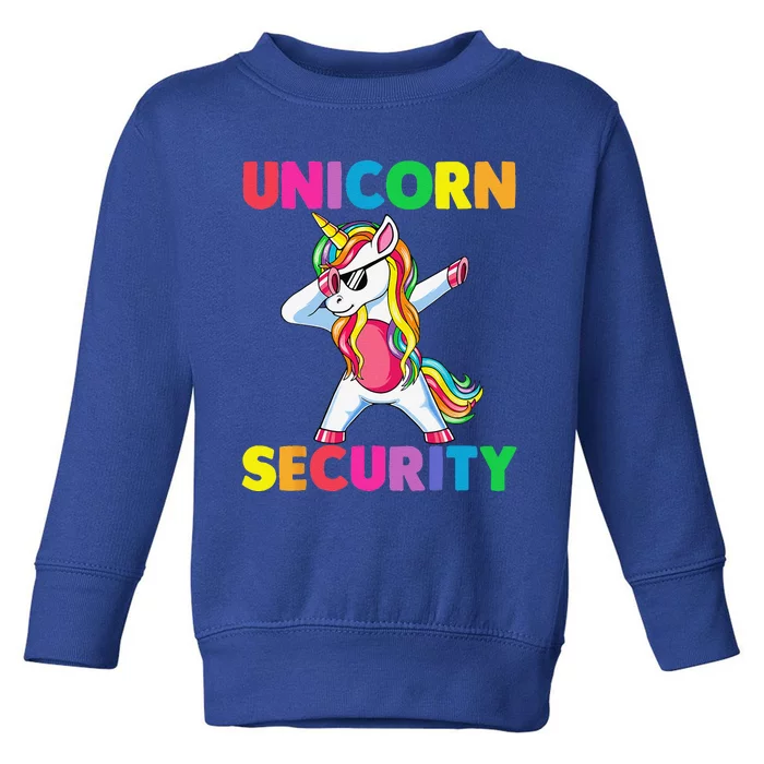 Halloween Dad Mom Daughter Costume Unicorn Security Toddler Sweatshirt