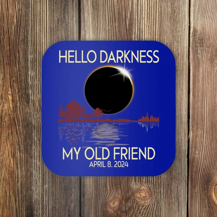 Hello Darkness My Friend 2024 April 8 Funny Solar Eclipse Coaster