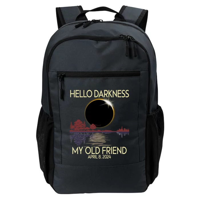 Hello Darkness My Friend 2024 April 8 Funny Solar Eclipse Daily Commute Backpack