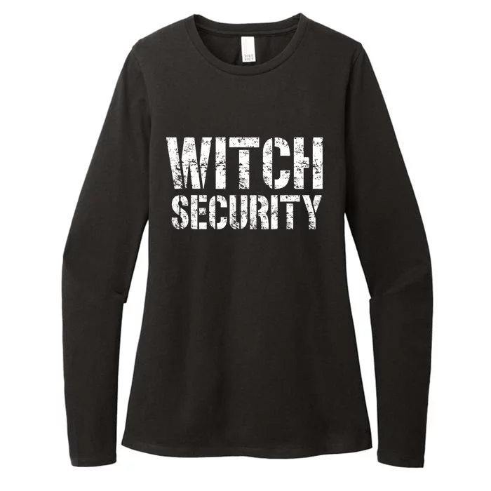 Halloween Dad Mom Daughter Adult Costume Witch Security Womens CVC Long Sleeve Shirt