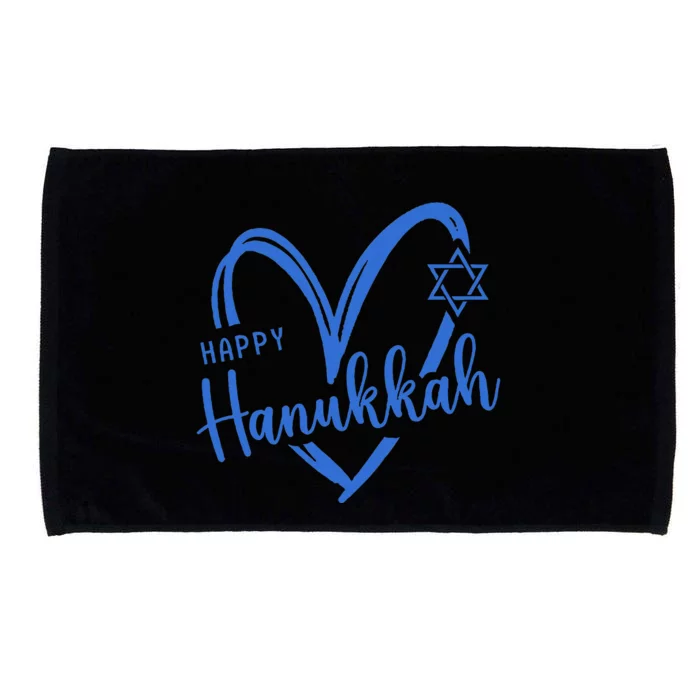 Hanukkah Dreidel Menorah Jewish Chanukah Holiday Microfiber Hand Towel