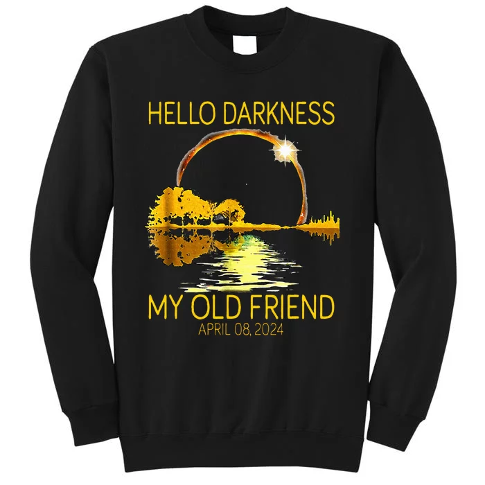 Hello Darkness My Old Friend Funny 2024 Solar Eclipse 4.8.24 Sweatshirt