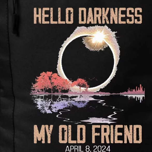 Hello Darkness My Old Friend Solar Eclipse April 08 2024 Daily Commute Backpack