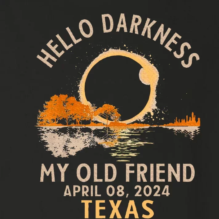 Hello Darkness My Old Friend Total Solar Eclipse 2024 Texas Toddler Long Sleeve Shirt