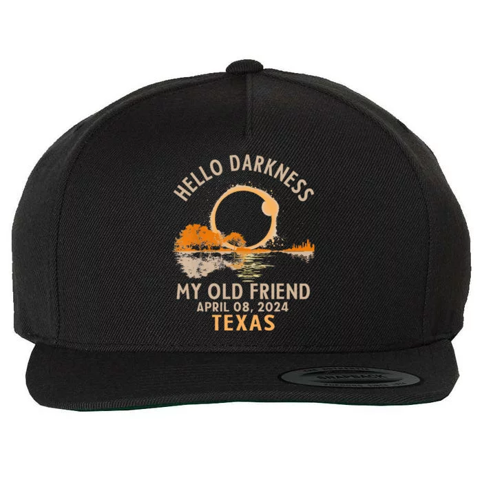 Hello Darkness My Old Friend April 08 2024 Texas Wool Snapback Cap