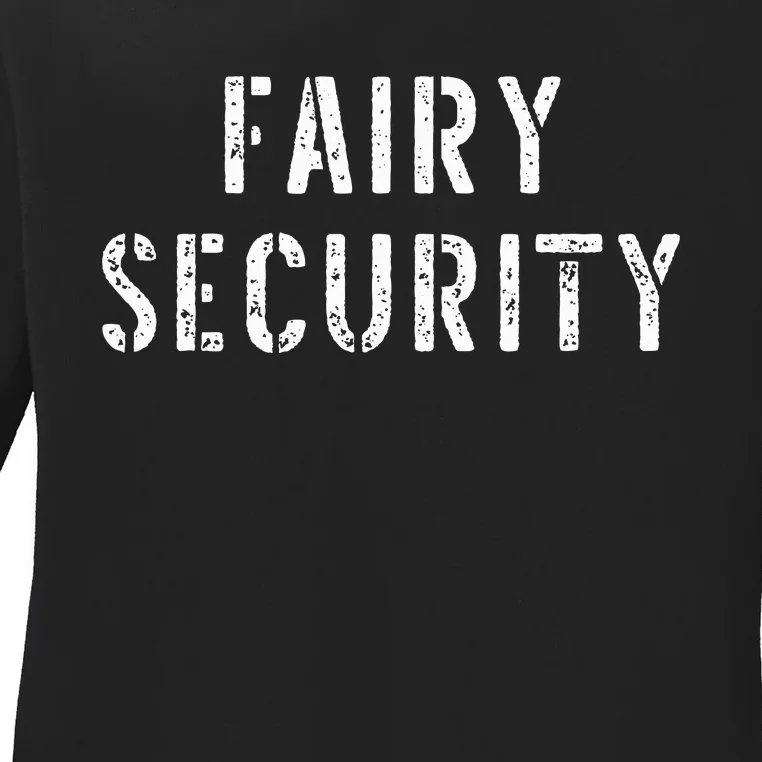 Halloween Dad Mom Daughter Adult Costume Fairy Security Ladies Long Sleeve Shirt