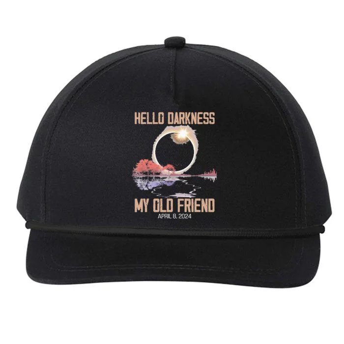 Hello Darkness My Old Friend Solar Eclipse April 08 2024 Snapback Five-Panel Rope Hat