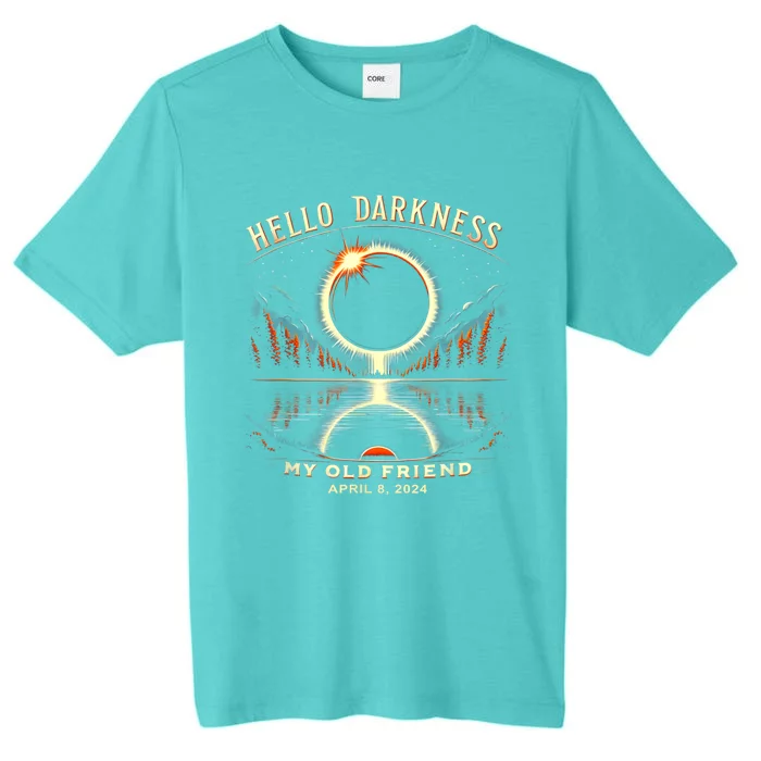 Hello Darkness My Old Friend Solar Eclipse April 08 2024 ChromaSoft Performance T-Shirt