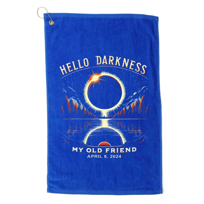 Hello Darkness My Old Friend April 08 2024 Platinum Collection Golf Towel