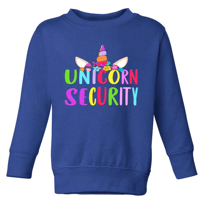 Halloween Dad Mom And Daughter Costume Unicorn Security Cute Gift Toddler Sweatshirt