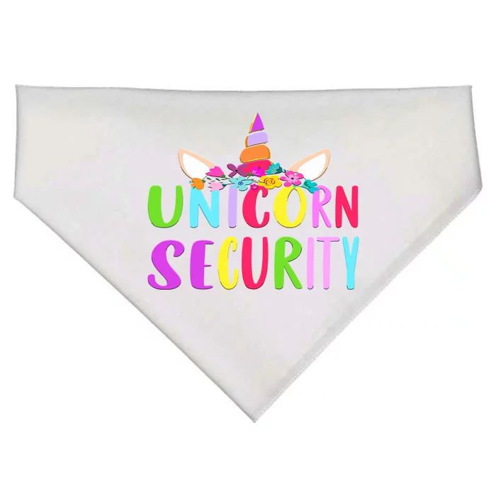 Halloween Dad Mom And Daughter Costume Unicorn Security Cute Gift USA-Made Doggie Bandana