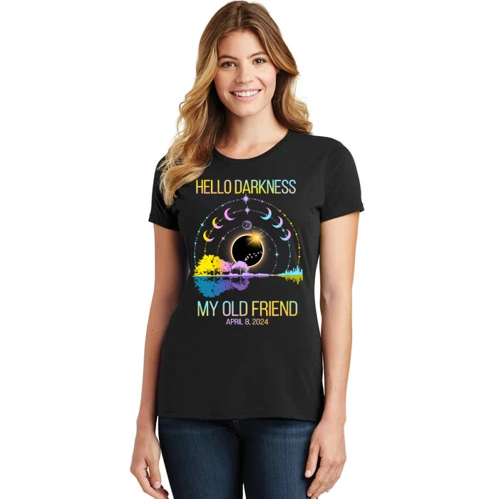 Hello Darkness My Old Friend April 08 Solar Eclipse Women's T-Shirt