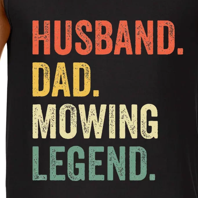 Husband Dad Mowing Legend Lawn Care Gardener Father Funny Comfort Colors® Tank Top