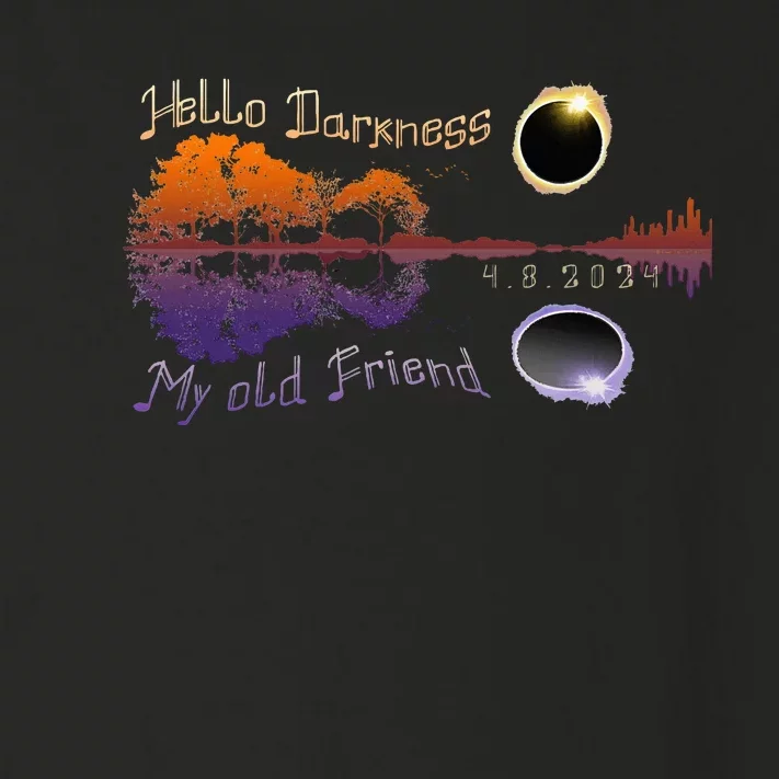 Hello Darkness My Old Friend Solar Eclipse Toddler Long Sleeve Shirt