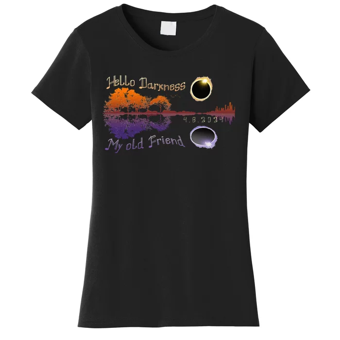 Hello Darkness My Old Friend Solar Eclipse Women's T-Shirt