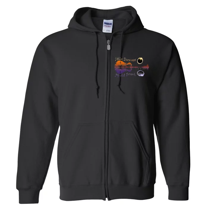 Hello Darkness My Old Friend Solar Eclipse Full Zip Hoodie