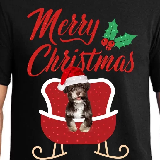 Havanese Dog Merry Christmas Design For The Holiday Season! Pajama Set