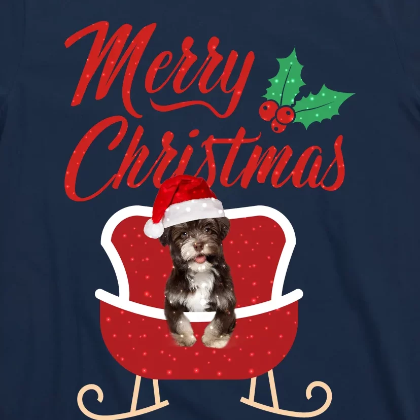 Havanese Dog Merry Christmas Design For The Holiday Season! T-Shirt