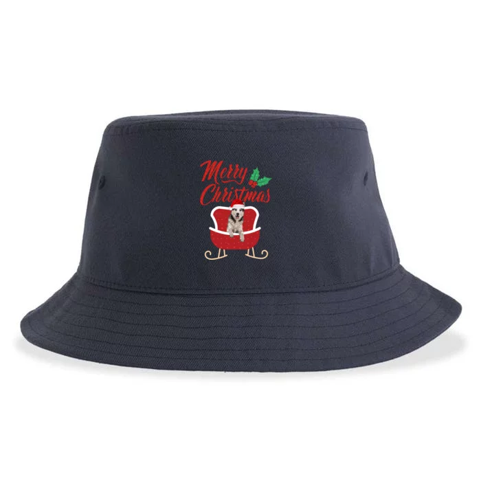 Husky Dog Merry Christmas Design For The Holiday Season! Sustainable Bucket Hat