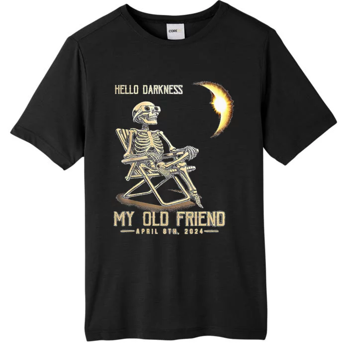 Hello Darkness My Old Friend Solar Eclipse April 08 2024 ChromaSoft Performance T-Shirt