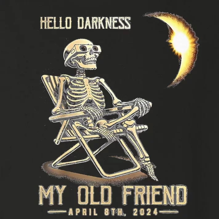 Hello Darkness My Old Friend Solar Eclipse April 08 2024 Toddler Long Sleeve Shirt