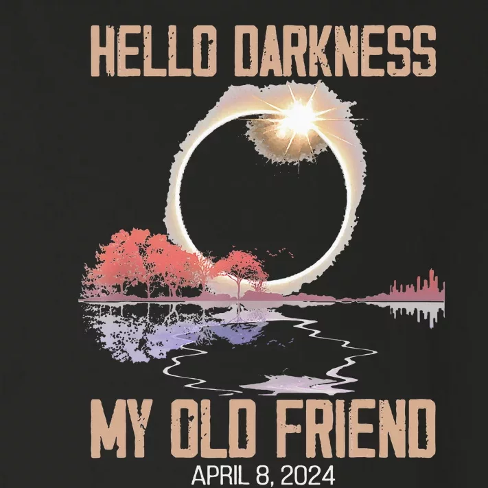 Hello Darkness My Old Friend Solar Eclipse April 08 2024 Toddler Long Sleeve Shirt