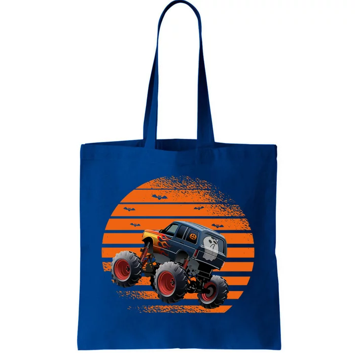 Halloween Day Monster Truck Ghost Pumpkin Meaningful Gift Tote Bag