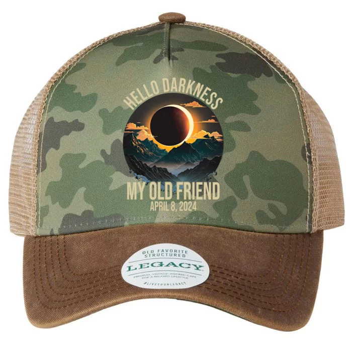 Hello Darkness My Old Friend Solar Eclipse April 08 2024 Legacy Tie Dye Trucker Hat