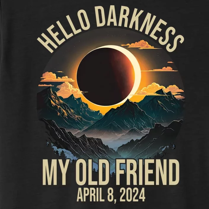 Hello Darkness My Old Friend Solar Eclipse April 08 2024 ChromaSoft Performance T-Shirt