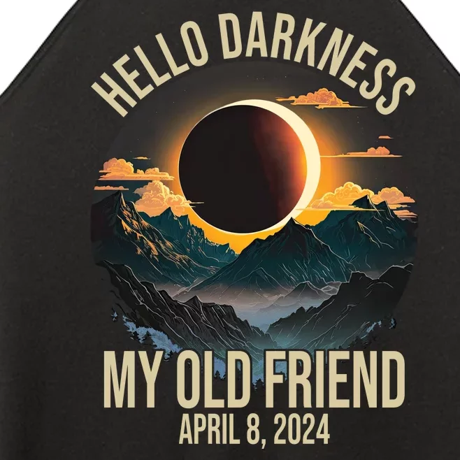 Hello Darkness My Old Friend Solar Eclipse April 08 2024 Women’s Perfect Tri Rocker Tank