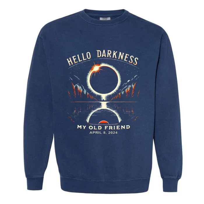 Hello Darkness My Old Friend Garment-Dyed Sweatshirt