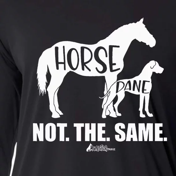 Horse Dane Not The Same Great Dane Funny Dog Lover Cooling Performance Long Sleeve Crew