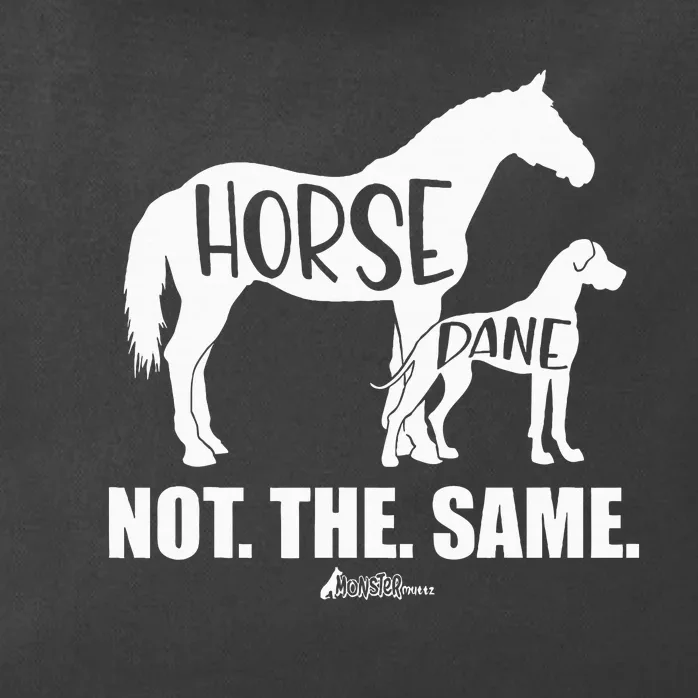 Horse Dane Not The Same Great Dane Funny Dog Lover Zip Tote Bag