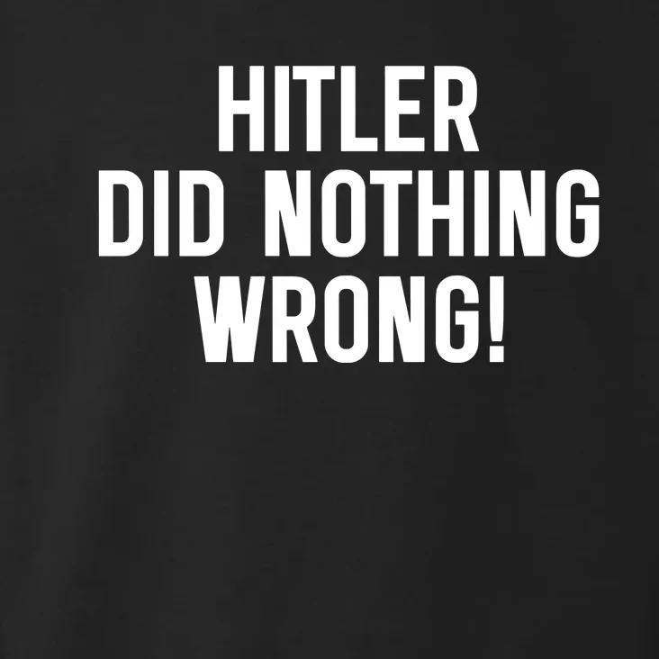 Hitler Did Nothing Wrong Toddler Hoodie