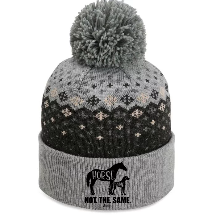 Horse Dane Not The Same Great Dane Funny Dog Lover The Baniff Cuffed Pom Beanie