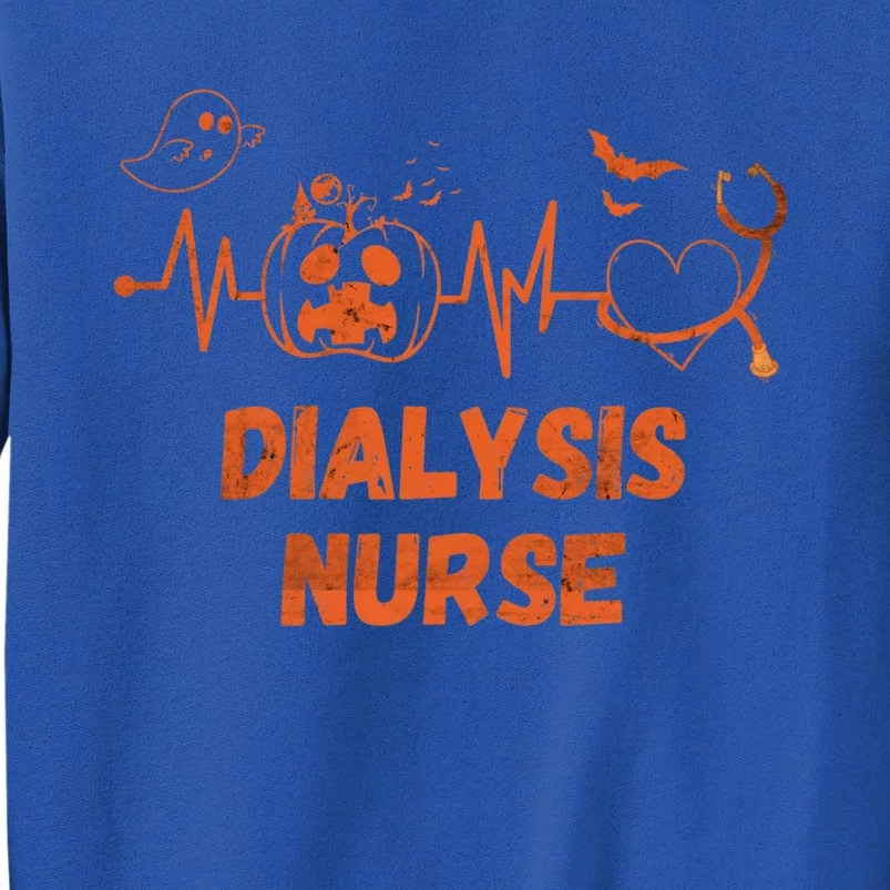 Halloween Dialysis Nurse Stethoscope Heartbeat Nursing Gift Tall Sweatshirt