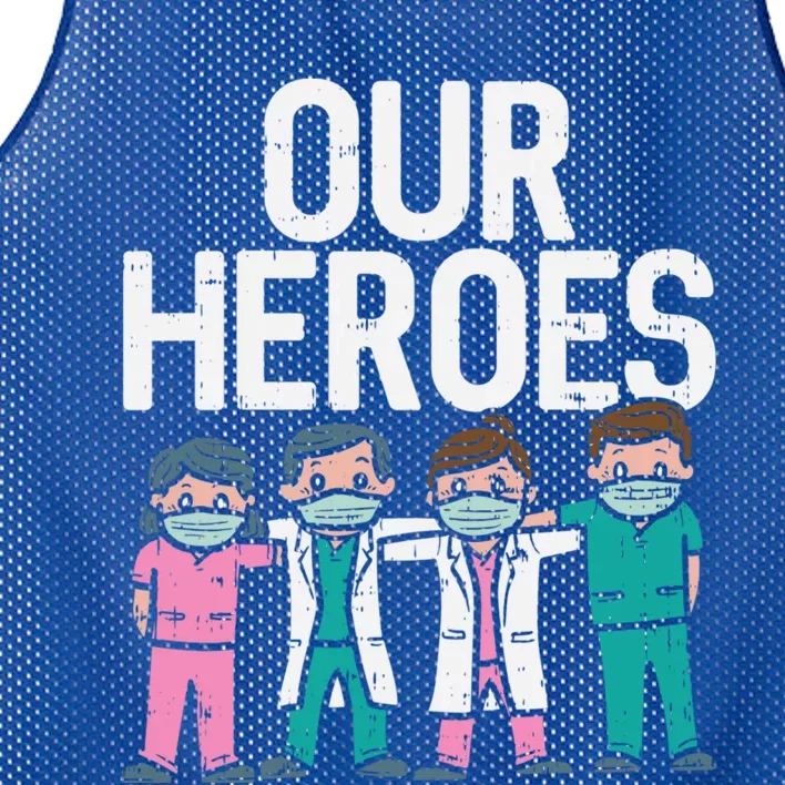 Hero Doctor Nurse Healthcare Frontline Essential Worker Gift Cool Gift Mesh Reversible Basketball Jersey Tank