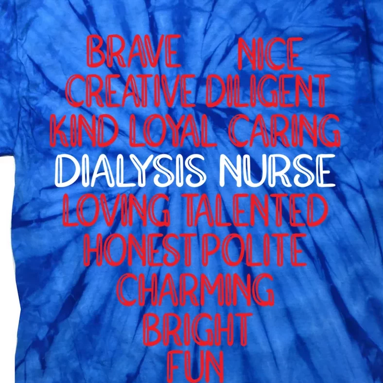 Heart Dialysis Nurse Gift Tie-Dye T-Shirt