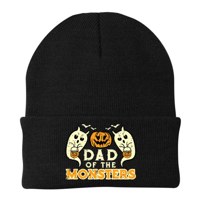 Halloween Dad Of Monsters Funny Family Costume Papa Daddy Knit Cap Winter Beanie