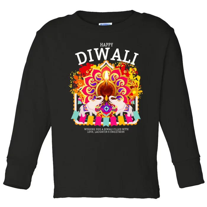 Happy Diwali Outfit Idea & Hindu Festival Diwali Toddler Long Sleeve Shirt