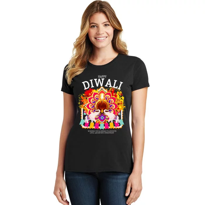 Happy Diwali Outfit Idea & Hindu Festival Diwali Women's T-Shirt