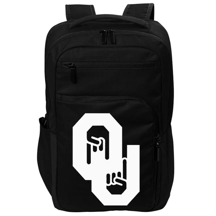 Horns Down Oklahoma Texas Impact Tech Backpack