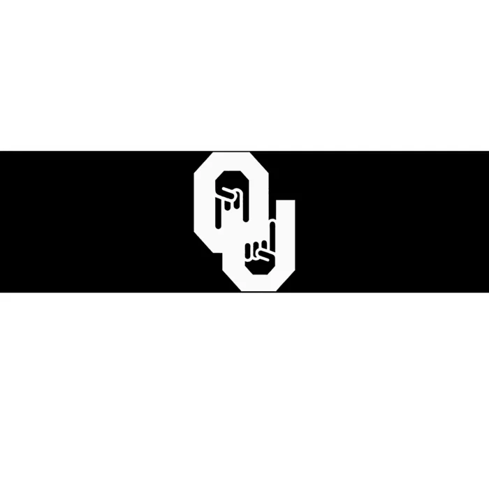 Horns Down Oklahoma Texas Bumper Sticker