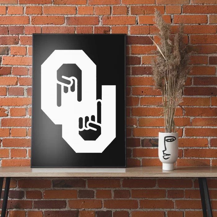 Horns Down Oklahoma Texas Poster