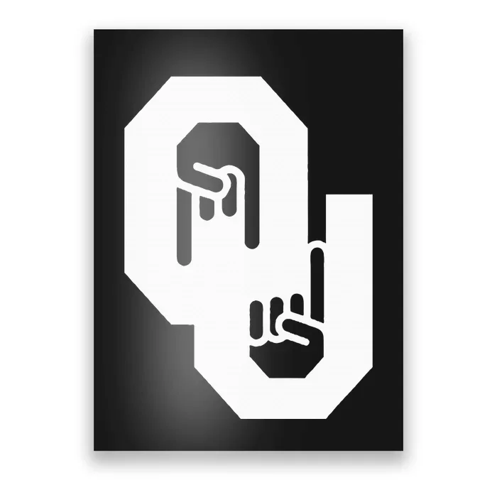 Horns Down Oklahoma Texas Poster