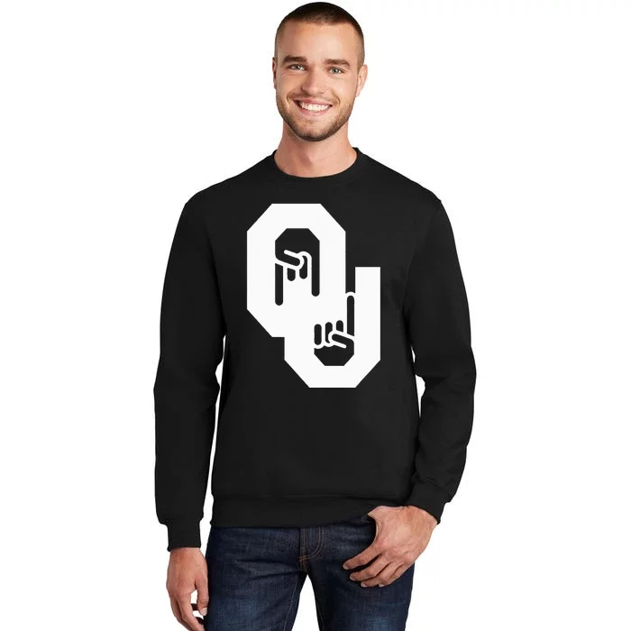 Horns Down Oklahoma Texas Tall Sweatshirt