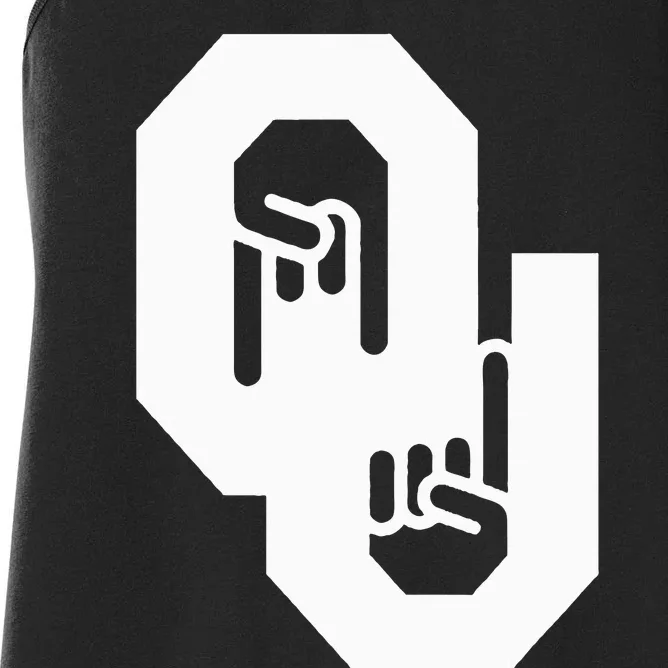 Horns Down Oklahoma Texas Women's Racerback Tank