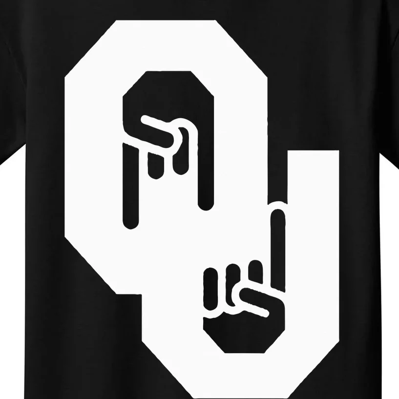 Horns Down Oklahoma Texas Kids T-Shirt